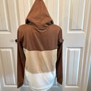 Wanna B  Small Neutral Color-block Hoodie NWT Photo 7