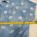 Daisy EUC Charlie B  pattern light cornflower blue tie button down linen top XXL Photo 1