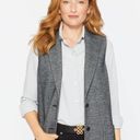 J. McLaughlin Cate Houndstooth Long Blazer Vest NWT Womens Small Collared Photo 9