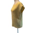 Cross Country Knits Vintage  Knits Yellow Short Sleeve Sweater Size Medium Photo 2