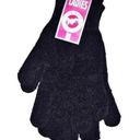 NWT Black Ladies Winter Gloves Size Photo 0