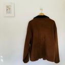 London Fog Vintage  Camel Brown Black Collar Fleece Jacket Coat Warm Minimal Photo 10