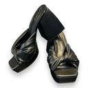 Circus by Sam Edelman Circus NY by Sam Edelman Sandals Black Twisted Front Block Heel Open Toe Sz 5.5 Photo 4