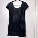 Vince  Black Eyelet Mini Shift Dress- Size 4 Photo 2