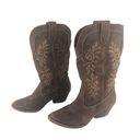 Rampage  Ram-Vida 429105 Womens Mid Shaft Brown Western Cowgirl Boots Sz 7M Rodeo Photo 15