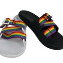 Chacos Chaco Chillos Progress Pride Slides Black White Womens 10 Photo 0