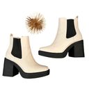 MIA  DRU Y2K CHUNKY WOMEN’S CHELSEA BOOT IVORY SIZE 7.5M Photo 1