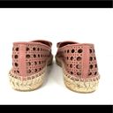 Salvatore Ferragamo  Sannio Bow Laser Cut Leather Flat Espadrilles Size 4.5 Photo 4