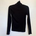 Everlane NWT  The Pima Micro-Rib Turtleneck in Black Photo 4