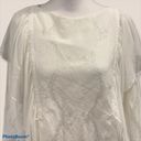 Massimo Dutti  Lace Overlay Flowy Sheer Wings Long Sleeve Dressy Top Sz 4 Photo 4