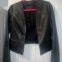 BCBGMAXAZRIA Leather Cropped Blazer Photo 1