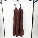 Earthbound Womens Boho Cottagecore Prairie Tie Shoulder Maxi Dress XXL Brown Photo 4