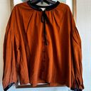 Treasure & Bond Velvet Trim Blouse Plus Size New Photo 2