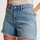 Abercrombie & Fitch High Rise 90s Relaxed Cutoff Jean Shorts Photo 1