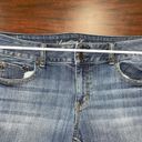 American Eagle Dark Wash Super Stretch Artist Cropped Denim Jeans Size 14 Short Photo 8