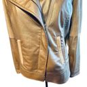 Chico's Chico’s Champagne Gold Metallic Moto Motorcycle Jacket Sz 0 Photo 9