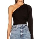 The Range / FWRD Alloy Rib One Shoulder Top in Black Size M Retail $145 Photo 0