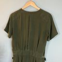 Equipment Femme Olive Green Oliver Utility Silk Mini Dress Photo 5