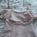 Karl Lagerfeld Paris Blush Pink Bodycon Ruffle Spaghetti Straps Dress, size 2 Photo 5