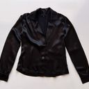 The Range  Blouse in Black Satin Photo 0