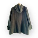 Pendleton  Merino Wool Hooded Car Coat Shacket, Olive Green & Toggle Close sz. 18 Photo 9