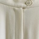 Ralph Lauren Lauren  Cream Ivory High Waisted Wool Pleated Cuffed Pants Trousers Photo 3