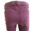 The Loft  High Rise Purple Soft Skinny Cotton Rayon Pants Women’s Size 28/6 Photo 4