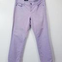 J.Crew  Lavender Cropped Matchstick Denim Mid Rise Photo 0