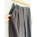 Madewell  | NWT | Pleated Tapered-Leg Pants in Easygoing Crepe | Black | Sz 2 Photo 3