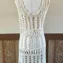 Romeo + Juliet Couture  Sleeveless See-Through Swim Coverup Crochet Dress Small Photo 5