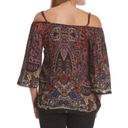 Angie  Juniors' Cold Shoulder Peasant Top Photo 1