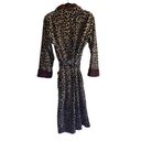 Oscar de la Renta 🎓  Animal Print Fuzzy Robe Photo 2