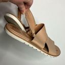 Sorel  Ella ll sling back sandals tan leather size 8 Photo 0