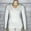 Krass&co G.H. Bass & . NWT Size XL White Long Sleeve V-Neck Core Knit Top Shirt Photo 0