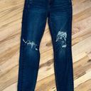 American Eagle  Dark Wash Distressed Jegging Jeans Photo 0