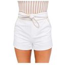 Ralph Lauren Le lis ivory denim tie shorts Photo 0