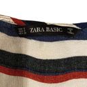 ZARA  Basic Cropped Striped Blouse Side Tie Beach Coastal Crop Top Patriotic Photo 4