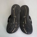 Chacos Chaco Black Leather Flip Flop Sandals Size 7 Photo 2