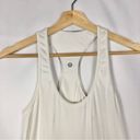 Lululemon  White Cool Racerback Fitted Athletic Tank Top 6 Photo 2