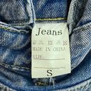 Vintage Y2K Straight Leg Medium Blue Denim Wash Distressed Bib Overalls Photo 4