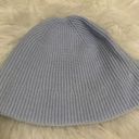 J.Crew  Women's Bucket Hat One Size Light Blue Soft Knit Ribbed Hiking NWT Photo 0