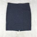 Banana Republic Cotton Zig Zag Blue Pencil Skirt 10 Petite Photo 4