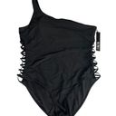 XOXO  NWT One Shoulder Cage Sides One Piece Swimsuit Size 3x Photo 2