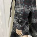 Jones New York  Wool Blend Plaid Pea Coat L Photo 10