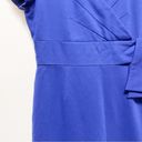 Tahari  Blue Short Sleeve Knee Length Dress Photo 3