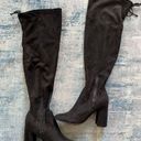 Unisa  Black Jaydi Over the Knee Heeled Faux Suede Boots Size 8W Photo 1