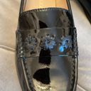 Jack Rogers Womens Remy Black Patent Leather Loafers Flowers Slip On, Size 7.5 Photo 1