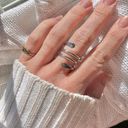 Vintage “Tirzah” Silver Swirl Wrap Ring Statement Classic Eclectic Chunky Western White Photo 1