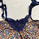 Vanilla Star Jeans ⭐️ Vintage Y2K vanilla star Navy blue Ditsy Floral Print Crochet Tank Top XSmall Photo 2