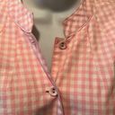 Tommy Hilfiger  Pink Gingham Check Lined Golf Jacket Sz. L Pockets Button Up Photo 4